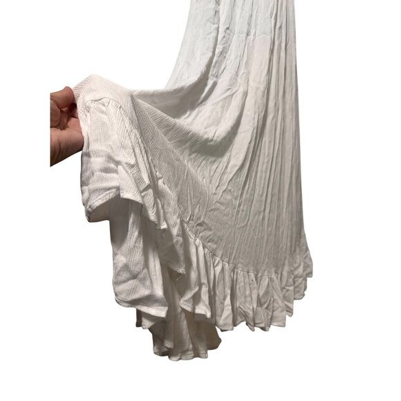 Coven & Co True Romance Gown XS White Milkmaid Maternity Puff Sleeves Peasant - Picture 14 of 16
